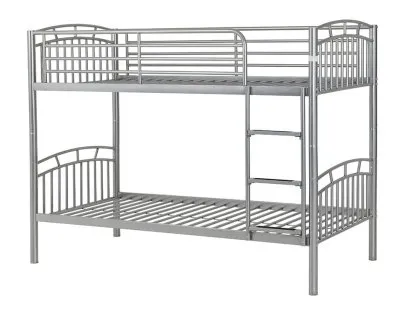 Seconique Ventura 3ft Silver Metal Bunk Bed Frame