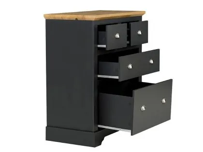 Seconique Toledo Grey and Oak 2+2 Drawer Chest of Drawers