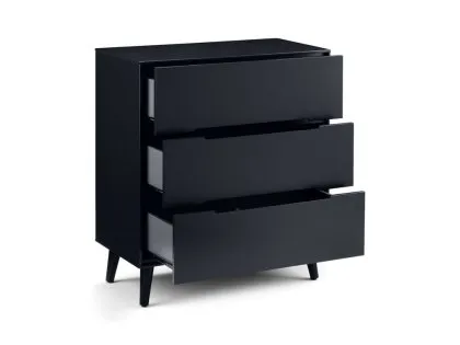 Julian Bowen Alicia Anthracite 3 Drawer Chest of Drawers