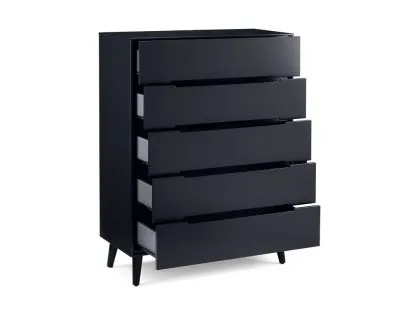 Julian Bowen Alicia Anthracite 5 Drawer Chest of Drawers