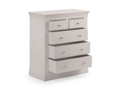 Julian Bowen Clermont 3+2 Light Grey Chest of Drawers