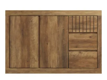 GFW Cartmel Knotty Oak 2 Door 3 Drawer Sideboard