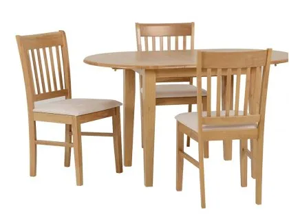 Seconique Oxford Oak Set of 2 Dining Chairs