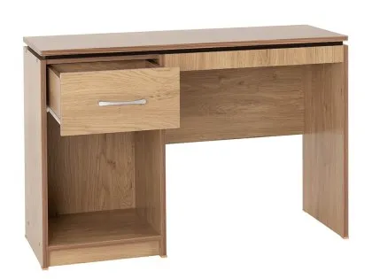 Seconique Charles Oak 1 Drawer Desk