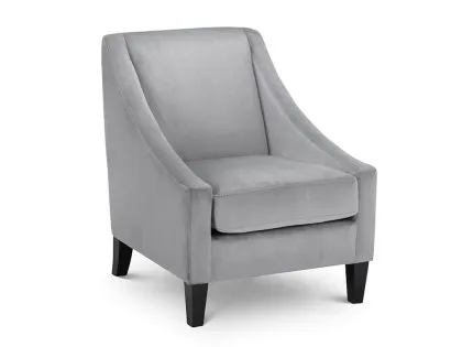 Julian Bowen Maison Grey Velvet Accent Chair