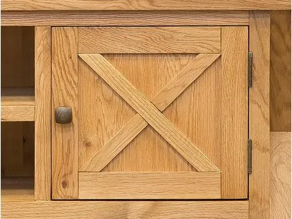 Honey B X Range 1 Door Oak Wooden TV Cabinet (Assembled)