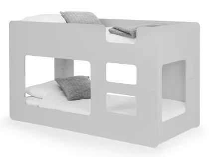 Julian Bowen Solar 3ft Single Dove Grey Wooden Bunk Bed Frame