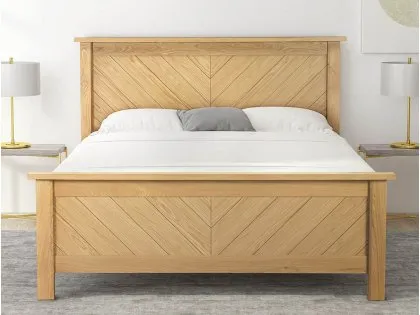 Limelight Kenji 5ft King Size Oak Wooden Bed Frame