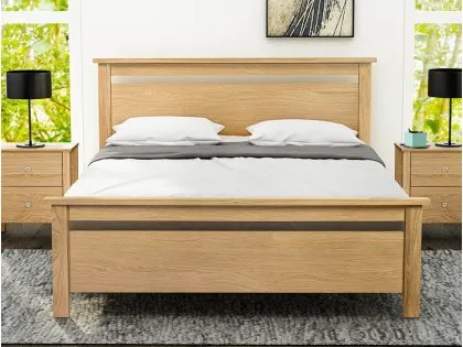 Limelight Nero 4ft6 Double Oak Wooden Bed Frame