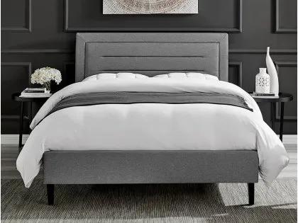 Limelight Picasso 5ft King Size Grey Fabric Bed Frame