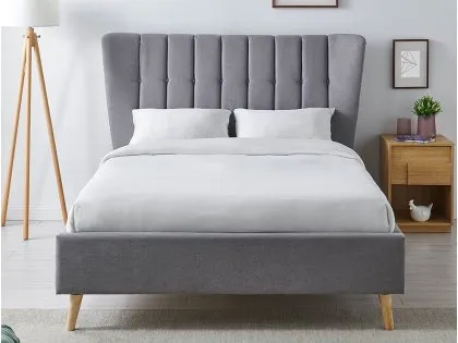 Limelight Tasya 4ft6 Double Light Grey Fabric Bed Frame