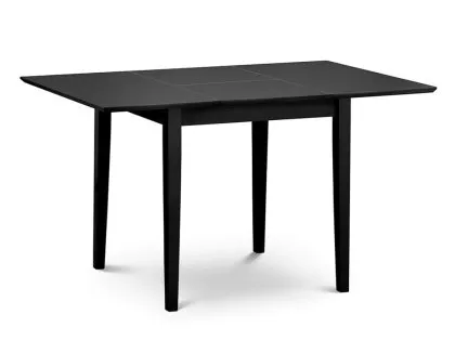 Julian Bowen Rufford 80cm Black Extending Dining Table