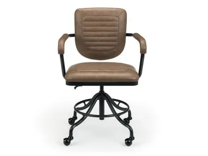 Julian Bowen Gehry Brown Faux Leather Office Chair