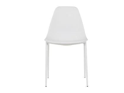 Seconique Lindon Set of 2 White Dining Chairs