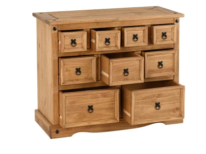 Seconique Corona Pine 9 Drawer Merchant Chest of Drawers