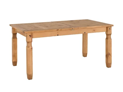 Seconique Corona Pine Extending Dining Table and 4 Chair Set