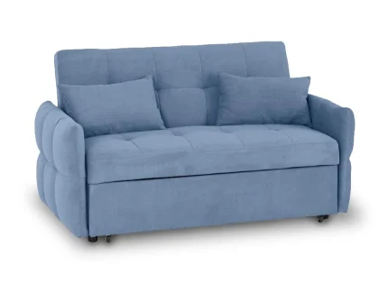 Seconique Chelsea Blue Fabric Sofa Bed
