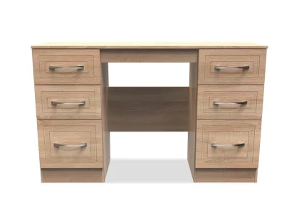 Welcome Dorset Double Pedestal Dressing Table (Assembled)