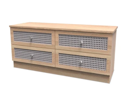 Welcome Rattan Look 4 Drawer Bed Box (Assembled)