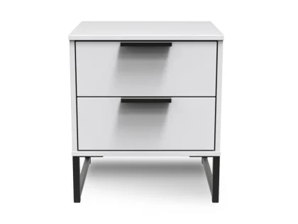 Welcome Diego 2 Drawer Bedside Table (Assembled)
