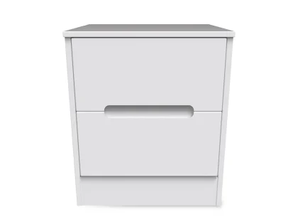 Welcome Monaco 2 Drawer Small Bedside Table (Assembled)