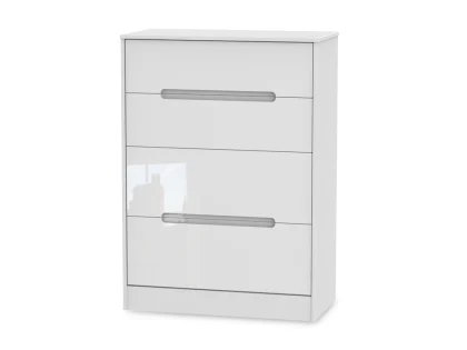 Welcome Monaco Gloss 4 Drawer Deep Chest of Drawers (Assembled)