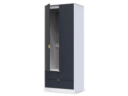 Welcome Linear 2 Door 2 Drawer Tall Double  Wardrobe (Assembled)