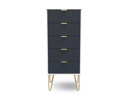 Welcome Linear 5 Drawer Tall Narrow Chest of Drawers (Assembled)