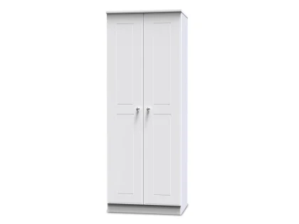 Welcome Victoria 2 Door Tall Double Hanging Wardrobe (Assembled)