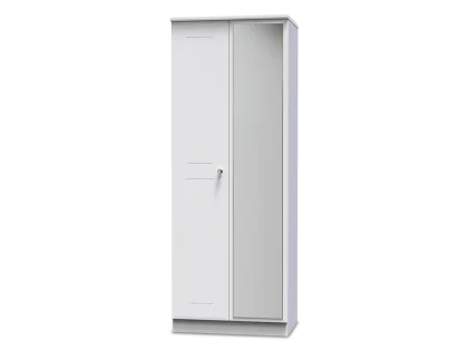 Welcome Victoria 2 Door Tall Mirrored Double Wardrobe (Assembled)