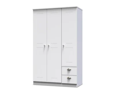 Welcome Victoria 3 Door 2 Small Drawer Tall Triple Wardrobe (Assembled)