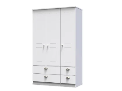 Welcome Victoria 3 Door 4 Drawer Tall Triple Wardrobe (Assembled)