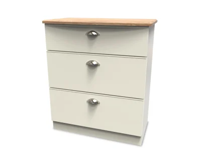 Welcome Victoria 3 Drawer Deep Chest of Drawers (Assembled)