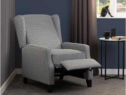 Seconique Kensington Dogstooth Fabric Recliner Chair
