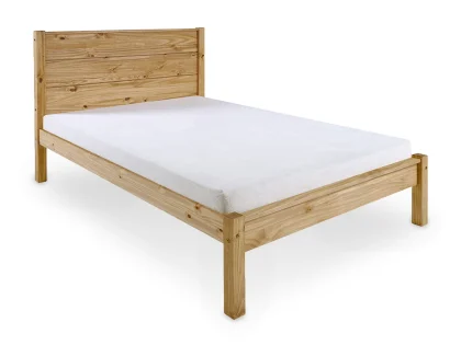 Seconique Barton 4ft6 Double Waxed Pine Wooden Bed Frame