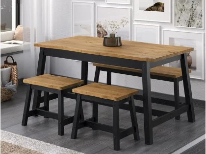 Core Corona Black Edge Large Dining Table Core Corona Black Edge Large Dining Table