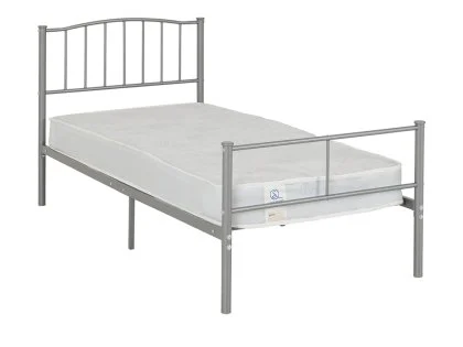 Seconique Newton Silver Metal Bed Frame Seconique Newton Silver Metal Bed Frame
