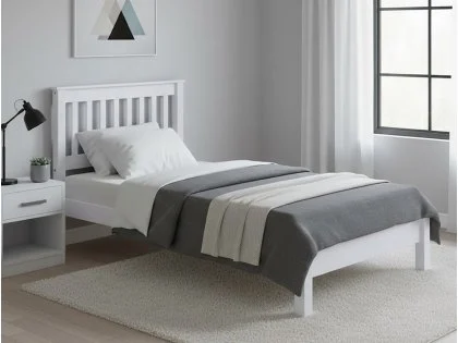 Core Corona White Wooden Bed Frame Core Corona White Wooden Bed Frame
