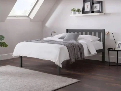 Julian Bowen Luna Anthracite Grey Wooden Bed Frame Julian Bowen Luna Anthracite Grey Wooden Bed Frame