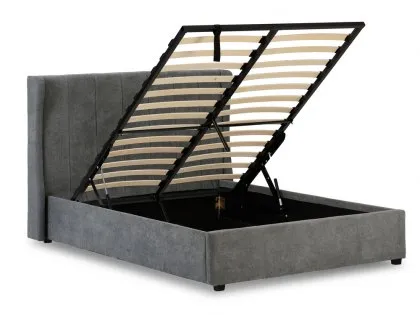 Seconique Amelia 4ft6 Double Grey Fabric Ottoman Bed Frame