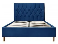 Birlea Loxley 5ft King Size Midnight Blue Fabric Bed Frame