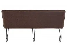 Kenmore Kenmore Finlay Brown Faux Leather 180cm Dining Bench