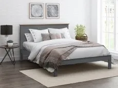 Flintshire Furniture Flintshire Conway 4ft6 Double Heritage Grey Wooden Bed Frame