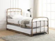 Flintshire Furniture Flintshire Mostyn 3ft Single Antique Bronze Metal Guest Bed Frame