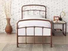 Flintshire Furniture Flintshire Mostyn 3ft Single Shining Rose Metal Bed Frame
