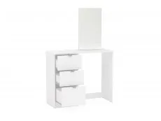 Birlea Furniture & Beds Birlea Madison White 3 Drawer Dressing Table & Mirror