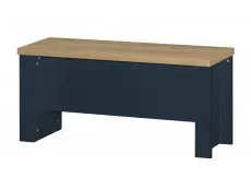 Birlea Furniture & Beds Birlea Highgate Navy and Oak Dining Table and 2 Bench Set