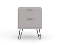 Core Products Core Augusta Grey 2 Drawer Bedside Table