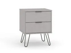 Core Products Core Augusta Grey 2 Drawer Bedside Table