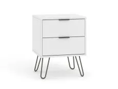 Core Products Core Augusta White 2 Drawer Bedside Table